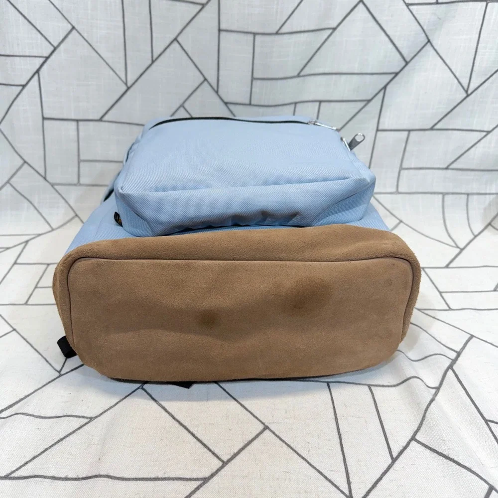 JanSport Right Pack Backpack One Size Light Blue Suede Bottom Classic School Bag